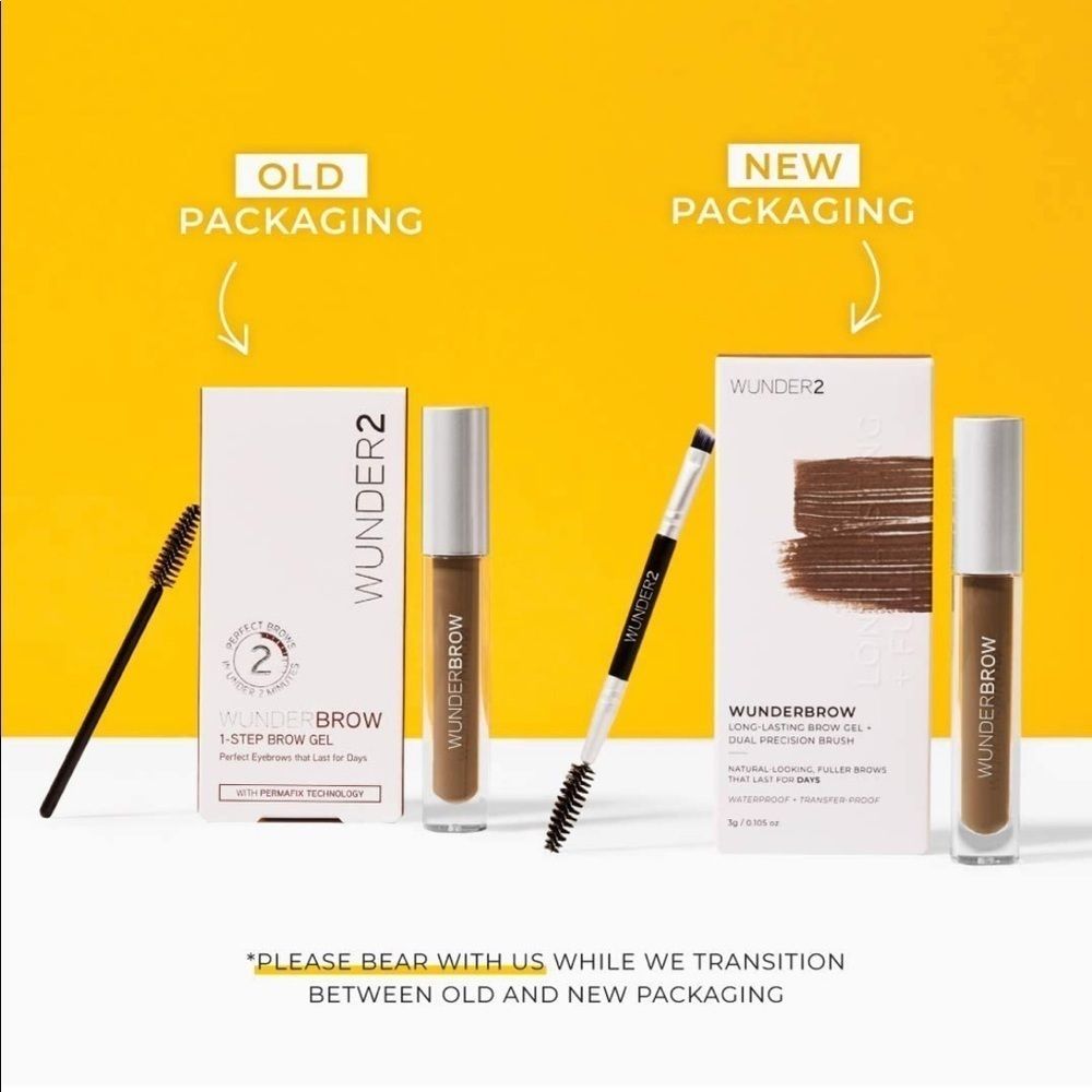 NEW WUNDER2 WUNDERBROW Waterproof Eyebrow Gel Long Lasting Eye Brow Make Up - Picture 3 of 13